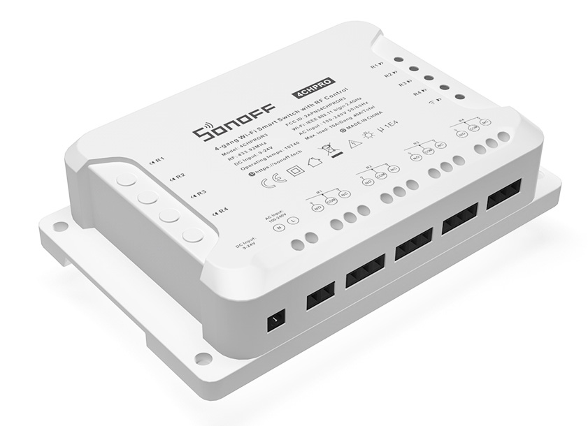 SONOFF Smart Διακόπτης 4CH PRO R3, 4 θέσεων, 40A, RF control, λευκός - Image 2