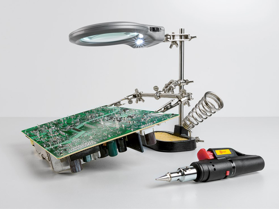 GOOBAY μεγεθυντικός φακός 51226 με clips συγκράτησης, 2x, LED φωτισμός - Image 2