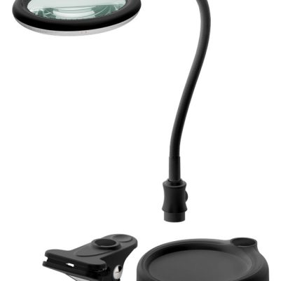 GOOBAY μεγεθυντικός φακός 64990 με κλιπ & βάση, LED, 3 διόπτρες 1.75x