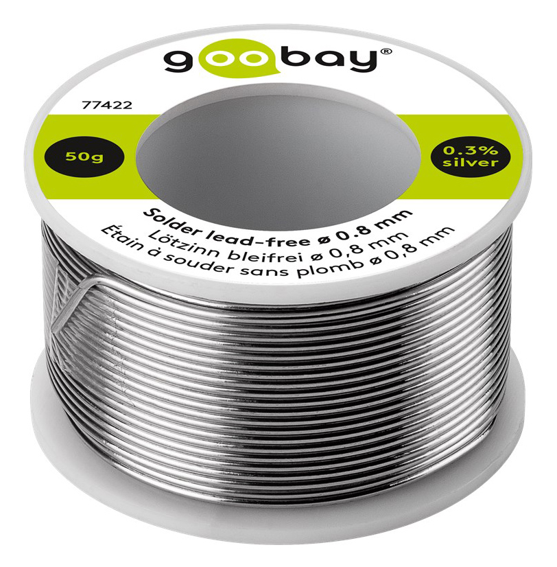 GOOBAY σύρμα συγκόλλησης 77422, Φ0.8mm, lead free, 50g
