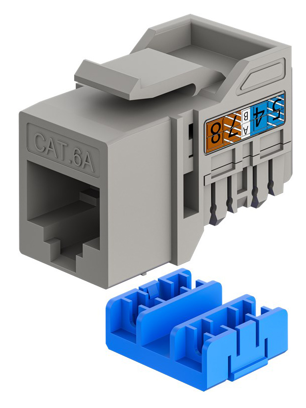 GOOBAY Keystone module RJ45 77951, CAT 6A UTP, slim & short, toolfree, γκρι - Image 3