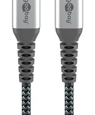 GOOBAY καλώδιο USB-C 79559, 60W, 480Mbps, 0.15m, μαύρο