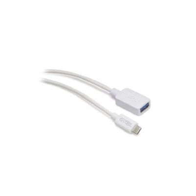 Connecting cable USB C m - USB A 3.0 f white L. 0,5m