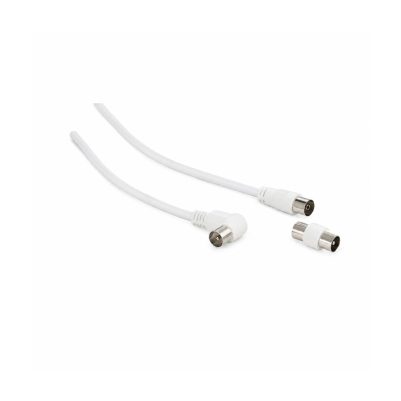 Antenna cable 9,5 F/M 90°L.2,0m άσπρο