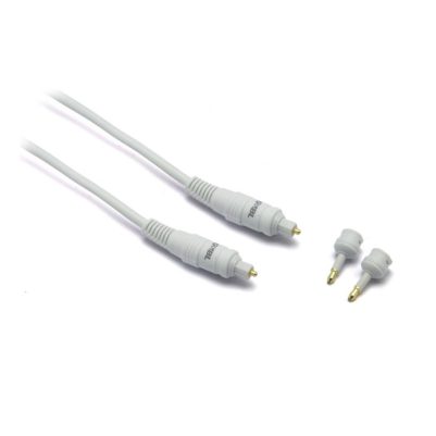White optical cable +2 toslink/3,5m adapter L.2,0m