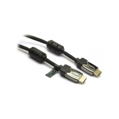 HDMI H Speed cable with mesh+ferrite+metal connectors L.1,5m HUNG UP