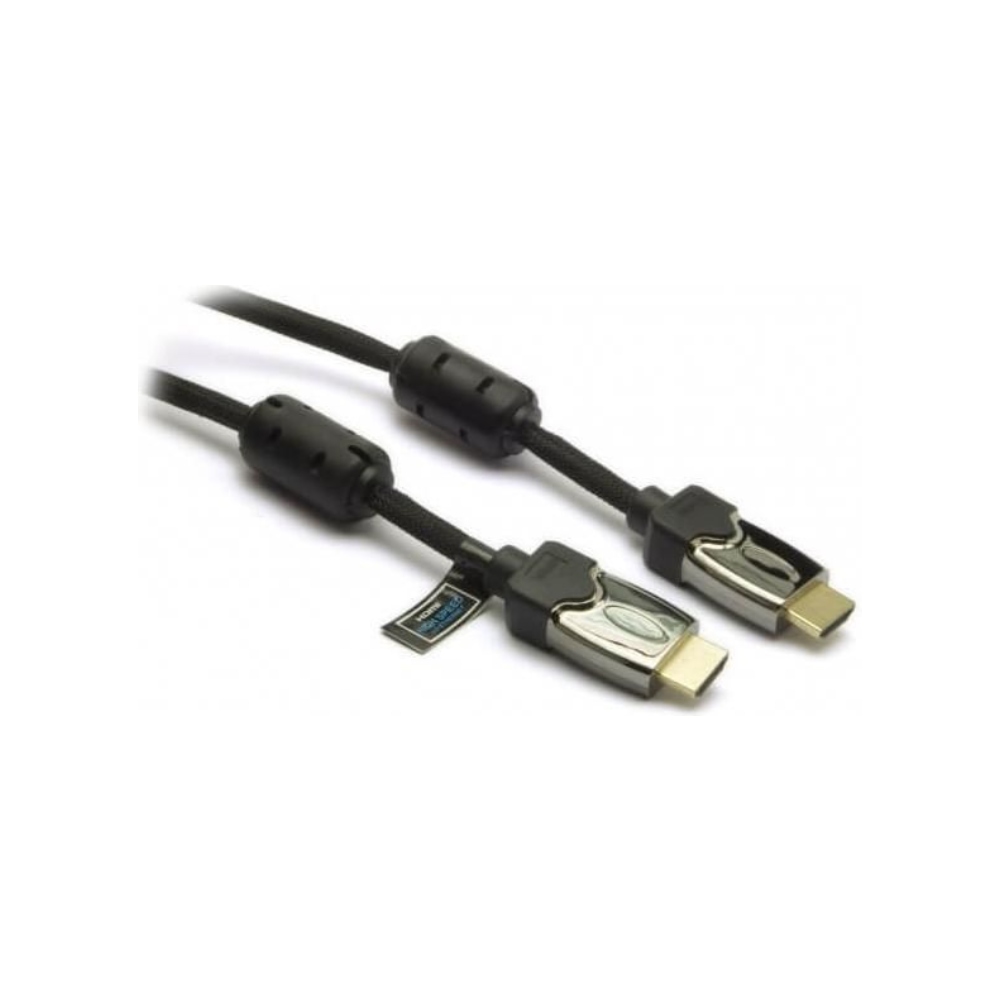 HDMI H Speed cable with mesh+ferrite+metal connectors L.1,5m HUNG UP