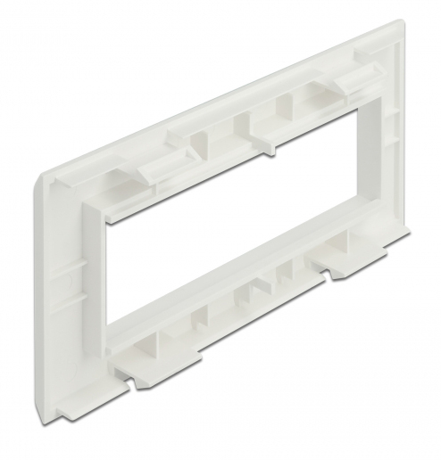 DELOCK module βάση πρίζας Easy 45 81317, 175x80mm, λευκό - Image 3
