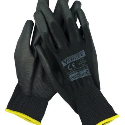 MOJE AUTO γάντια εργασίας 96-026, one size, μαύρο
