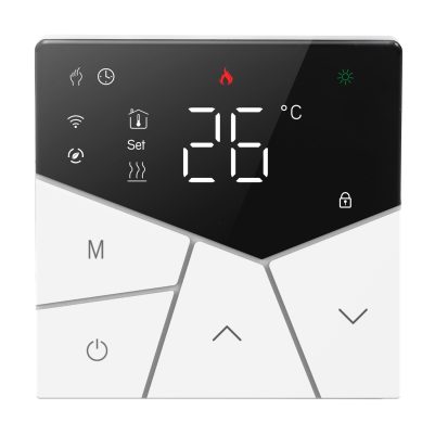 Smart θερμοστάτης αερίου BHT-15GCLW, WiFi, χωνευτός, μαύρος