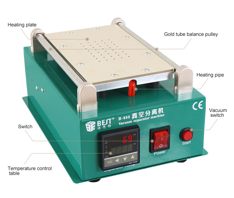 BEST Vacuum Seperator B-988, Temp control, 19 x 11 - Image 3