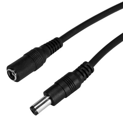 POWERTECH καλώδιο επέκτασης DC CAB-P030, 5.5 x 2.1mm, 10m, μαύρο