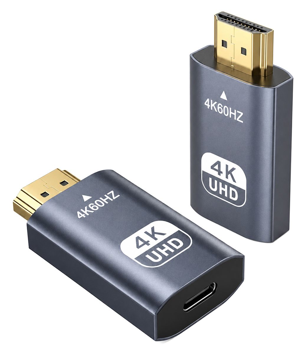 POWERTECH αντάπτορας HDMI σε USB-C CAB-UC104, 4K/60Hz, γκρι