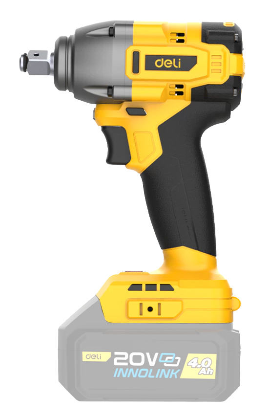 DELI κρουστικό μπουλονόκλειδο μπαταρίας DC235Z, Brushless, 20V, 480N.m, 1/2" - Image 3