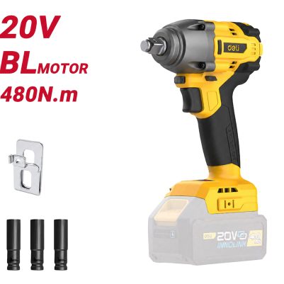 DELI κρουστικό μπουλονόκλειδο μπαταρίας DC235Z, Brushless, 20V, 480N.m, 1/2"