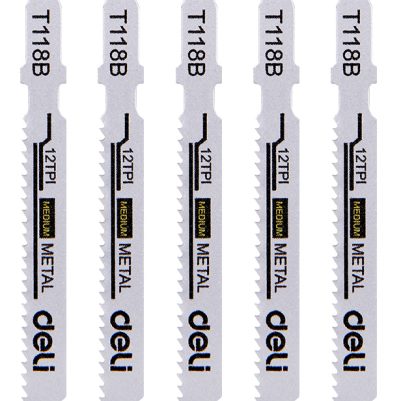 DELI σετ λάμες σέγας DH-QJT012-E4 για μέταλλο, T118B, 5τμχ