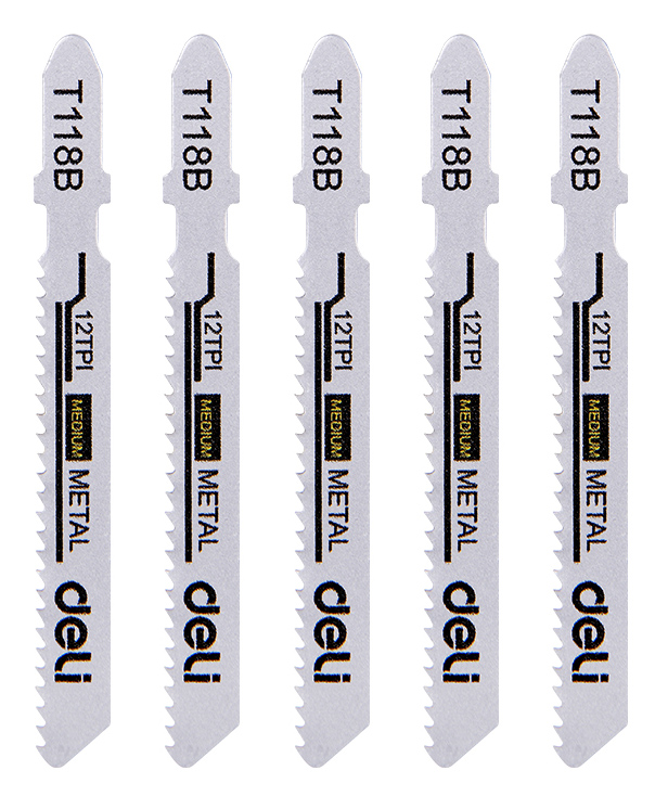 DELI σετ λάμες σέγας DH-QJT012-E4 για μέταλλο, T118B, 5τμχ
