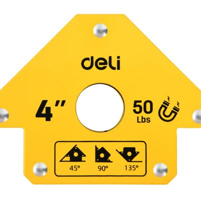 DELI μαγνητική γωνία συγκόλλησης DL-HDW50 με 45°/90°/135° γωνίες, 4", 22kg