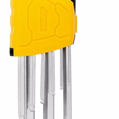 DELI σετ κλειδιά Allen DL3088 με μακρύ βραχίονα, 1.5-10mm, Cr-V, 9τμχ