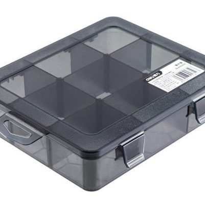 DELI ταμπακιέρα DL432303, 9 θέσεων, 18.5x16x4.4cm, πλαστική, μαύρη