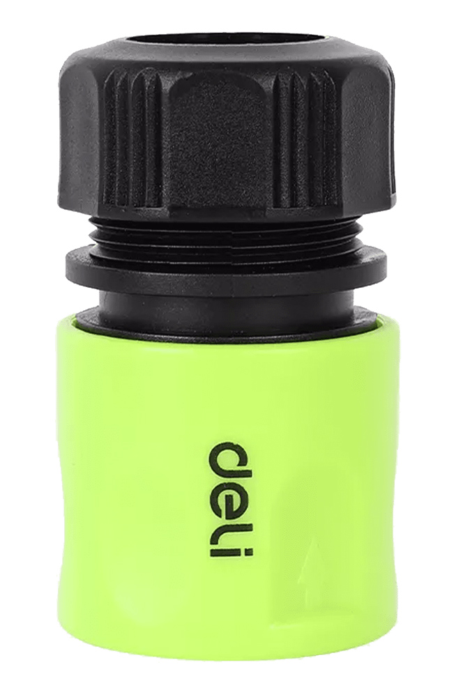 DELI ταχυσύνδεσμος για λάστιχο DL8793 με water stop, 1/2", πράσινος