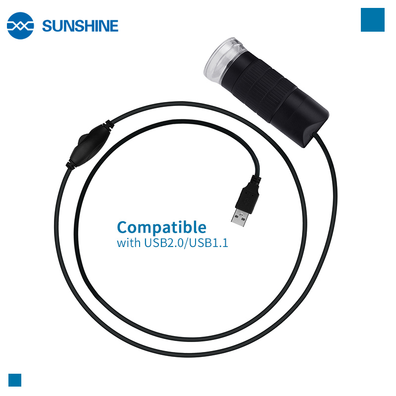 SUNSHINE ψηφιακό μικροσκόπιο DM-1000S, 50x-1000x, USB, LED - Image 3
