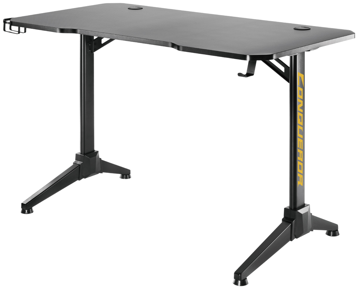 BRATECK gaming γραφείο GMD03-2, 1200x600mm, μαύρο - Image 3