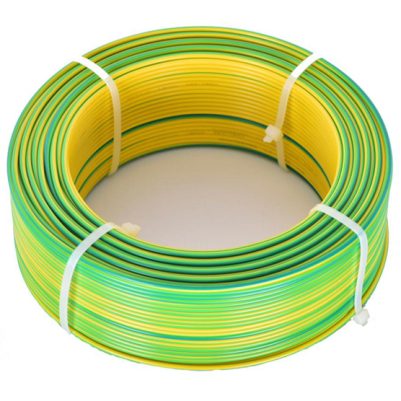 CABLEL καλώδιο H07V-U 4mm², 450/750V, 100m, κίτρινο-πράσινο