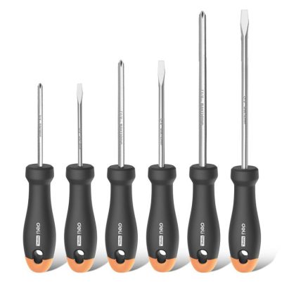 DELI σετ κατσαβίδια HT1006C, 3x ίσια & 3x σταυρωτά, μαγνητικά, 6τμχ