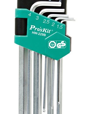 PROSKIT σετ κλειδιά Allen HW-229B σε σχήμα L, 9τμχ