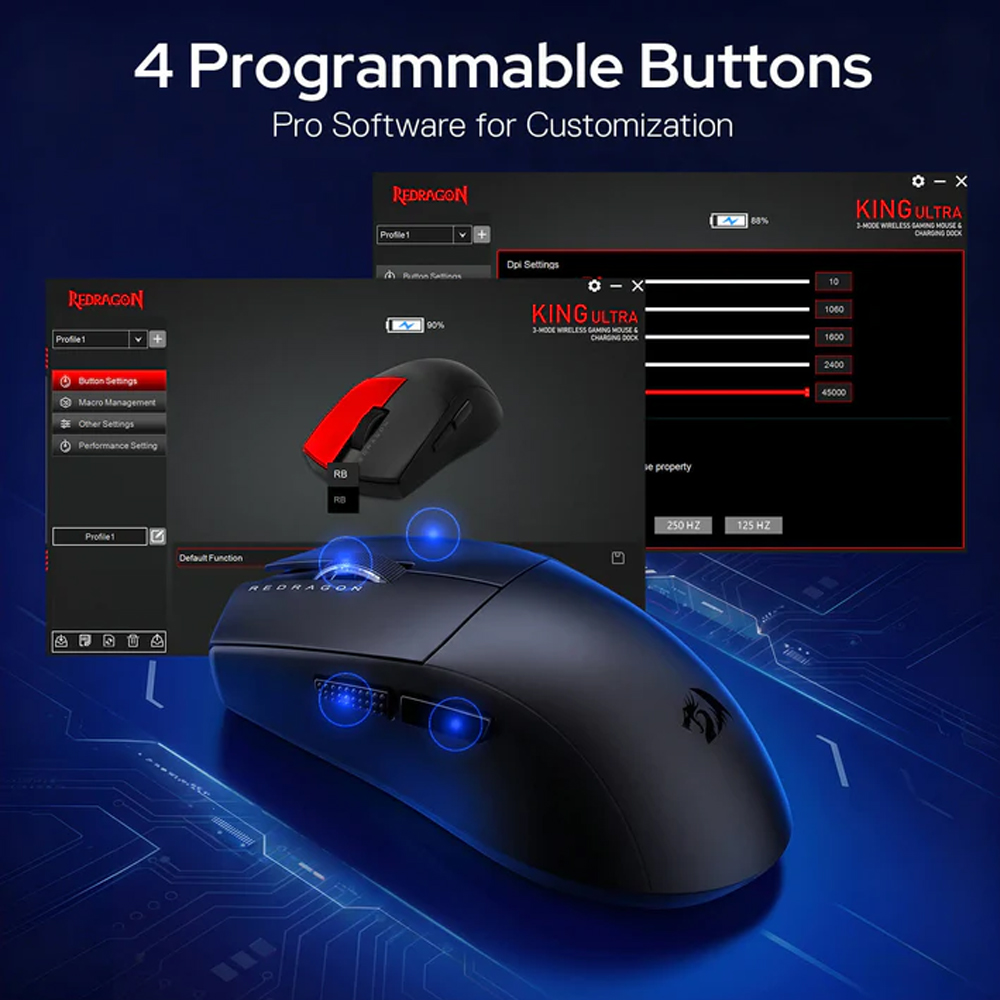 Gaming Ποντίκι - Redragon K1NG M999 ULT (1K Hz) - Image 6