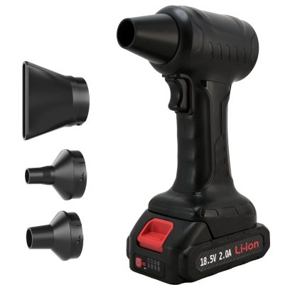 KINZIR ηλεκτρικό air duster AD47, 400W, 10000mAh, μαύρο