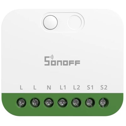 SONOFF smart διακόπτης MINI DUO, 2 κανάλια, WiFi, συμβατός με Matter, 16A, λευκός