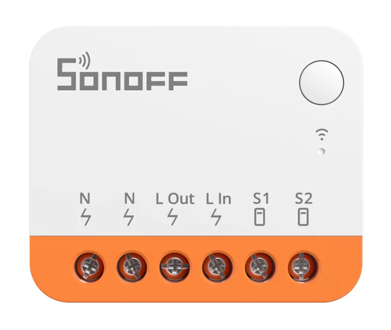 SONOFF smart διακόπτης MINIR4, 2 κανάλια, WiFi, 10A, λευκός