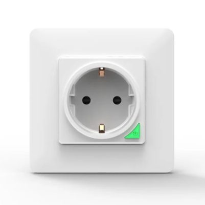 MOES WK-Y-EU-WH-MS Smart WiFi Χωνευτή Πρίζα Τοίχου (16Α) Λευκή