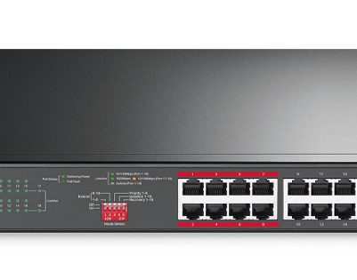 MERCUSYS rackmount switch MS118CP, 16x 10/100Mbps PoE+ & 2x Gigabit θύρες, UN/1.0
