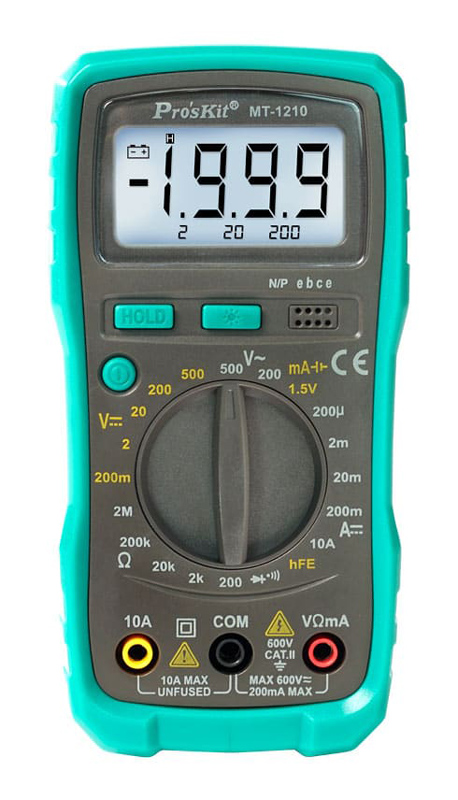 PROSKIT ψηφιακό πολύμετρο MT-1210, μέτρηση AC/DC