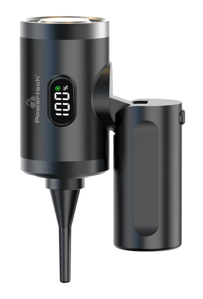 POWERTECH ηλεκτρικό air duster PT-1316 με LED φακό, 50W, 3600mAh, μαύρο - Image 3