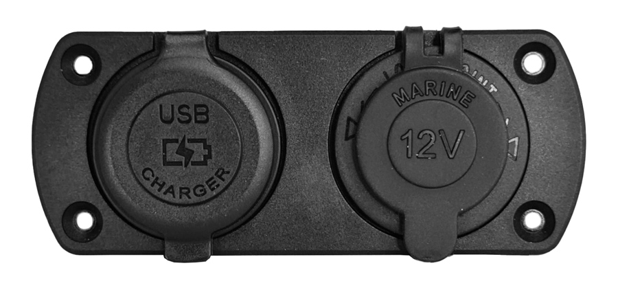 POWERTECH πρίζα 12V για σκάφη & οχήματα PTL-002, USB/USB-C, οθόνη, IP65 - Image 2