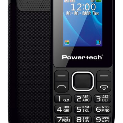 POWERTECH κινητό τηλέφωνο Milly Small III, 1.77", dual SIM, χωρίς κάμερα, μαύρο
