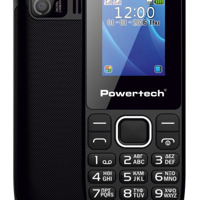 POWERTECH κινητό τηλέφωνο Milly Small III, 1.77", dual SIM, με κάμερα, μαύρο