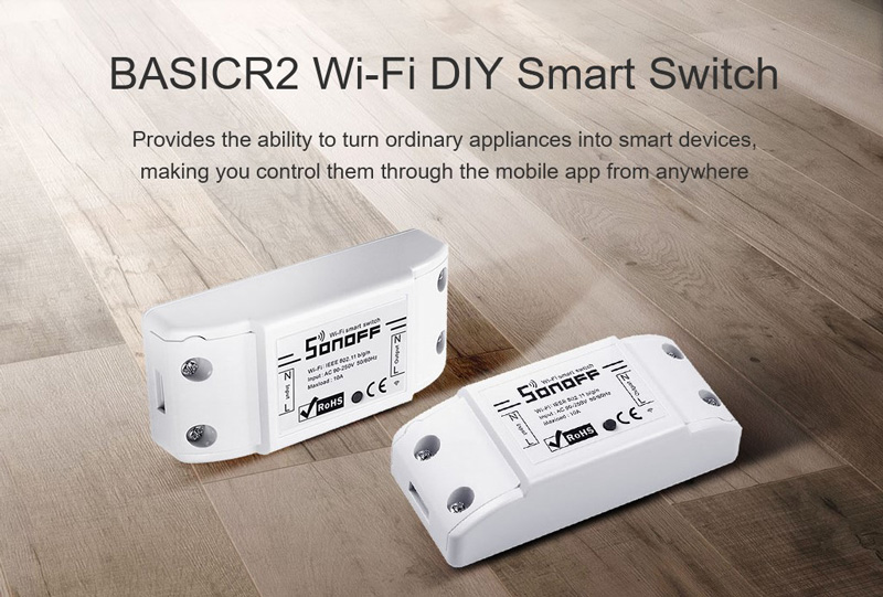 SONOFF Smart Διακόπτης BASICR2, Wifi, 10A, λευκός - Image 2
