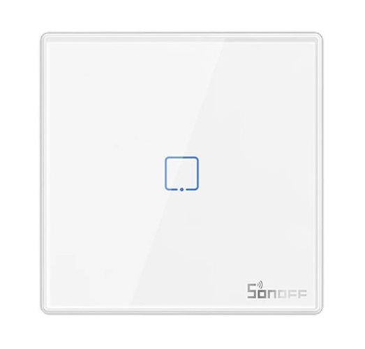 SONOFF smart διακόπτης T2EU1C-RF 433MHz, αφής, μονός, λευκός