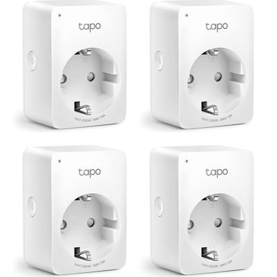 TP-LINK smart αντάπτορας ρεύματος TAPO-P100, Wi-Fi, ΒΤ, 4τμχ, Ver. 1.0