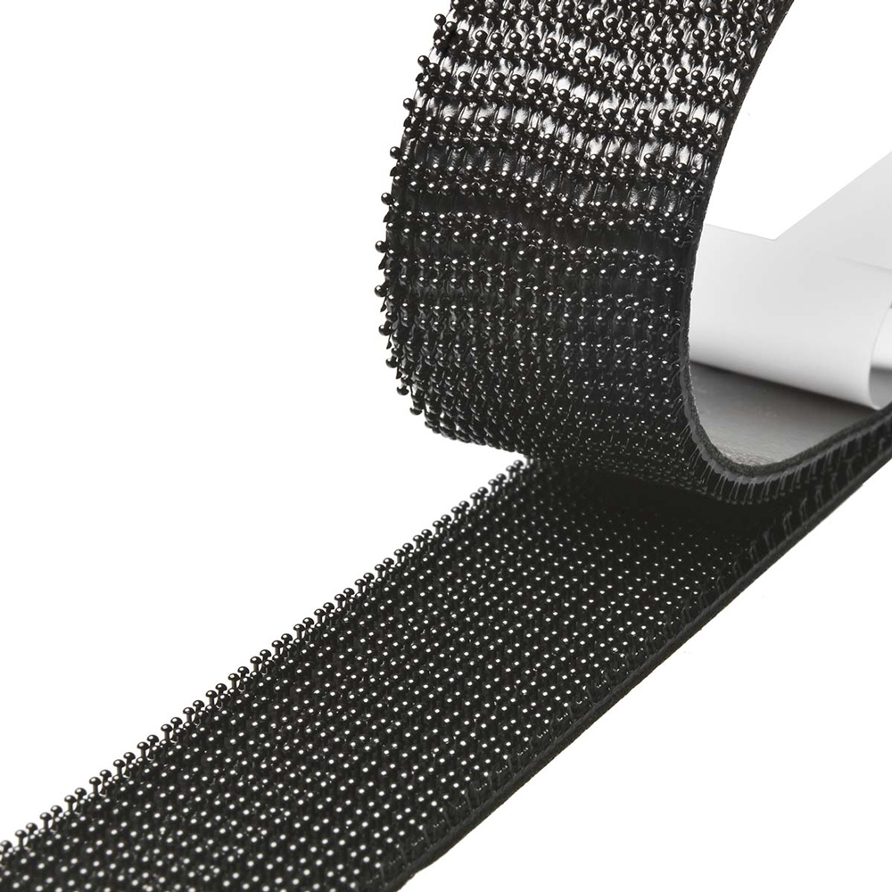 POWERTECH αυτοκόλλητη ταινία τύπου dual lock χριτς χρατς TIES-078, 25mm, 2.5m, μαύρη - Image 2