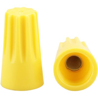 Σύνδεσμος καλωδίου twist-on P2 TOOL-0084, Φ9.9mmx17.7mm, κίτρινος, 25τμχ