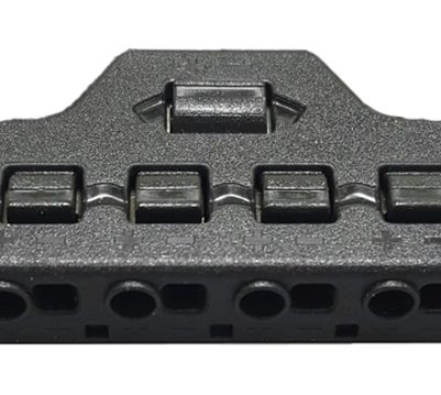Splitter block TOOL-0095 για LED καλωδιοταινίες, 6-port, μαύρο