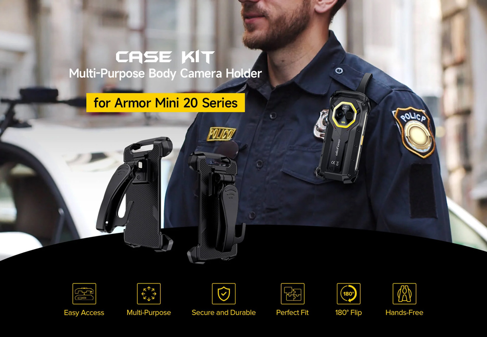 ULEFONE θήκη προστασίας UAS30 για Armor Mini 20 series, μαύρη - Image 2