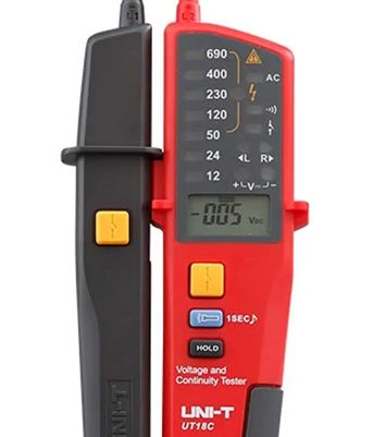 UNI-T μετρητής τάσης AC/DC UT18C, 12V έως 690V, IP65