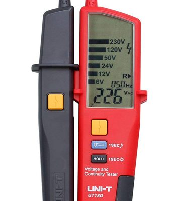 UNI-T μετρητής τάσης AC/DC UT18D, αδιάβροχος IP65, 12V έως 690V